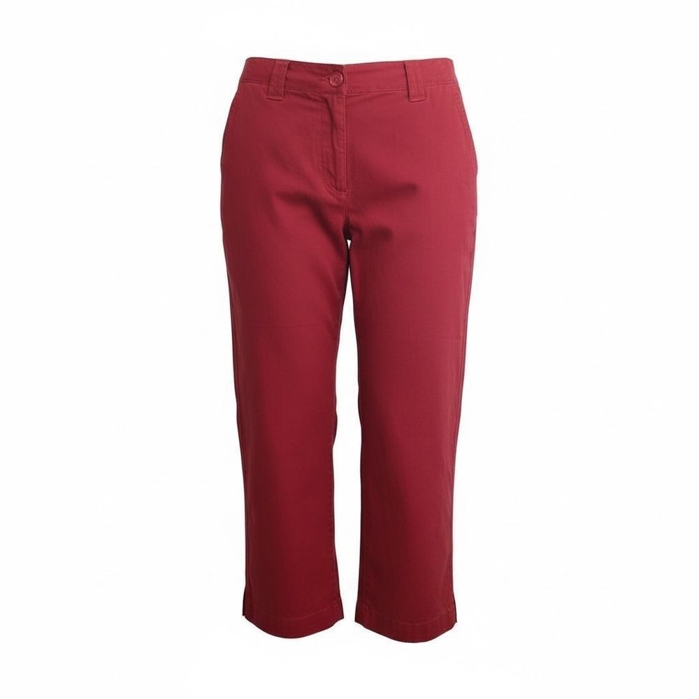 ‎Talbots Stretch Cropped Cotton Blend Pants